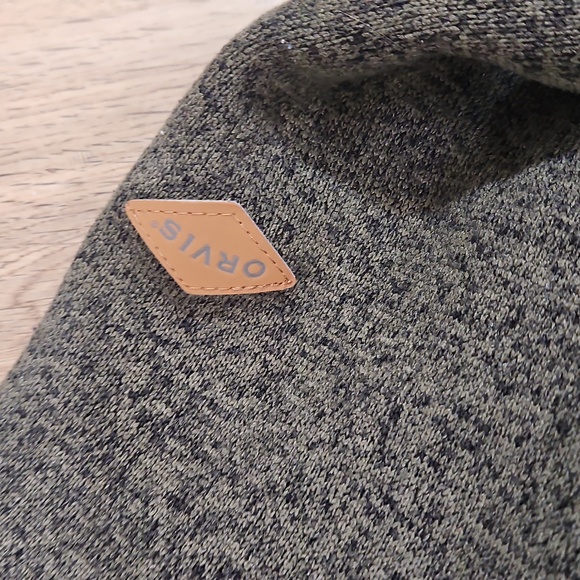 ORVIS Men’s 1/4 Zip Sherpa-Lined Pullover Sweater Olive Green Large - Picture 3 of 3